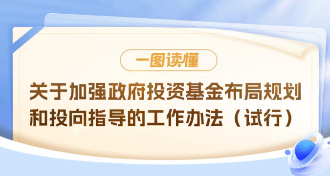 速览!| 一图读懂政府投资基金布局规划和投向指导